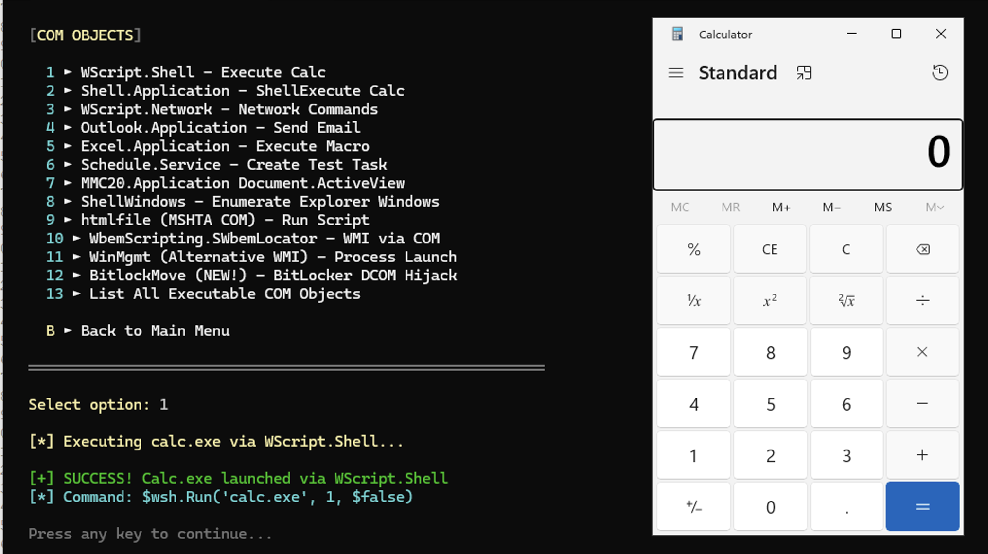 NEBULA COM Menu