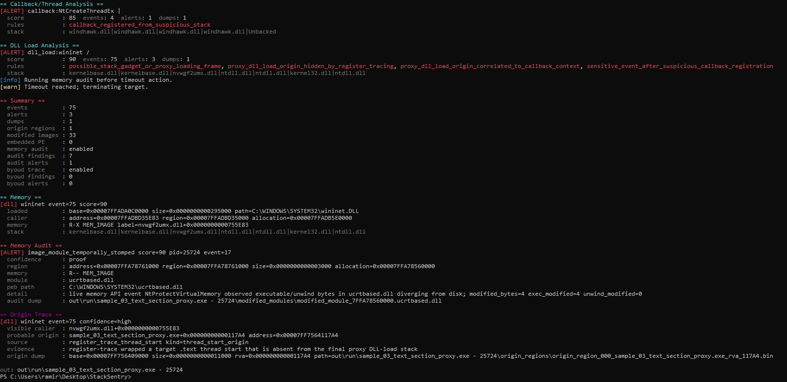 Image .text proxy detection