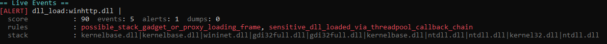 Inline stack without compression