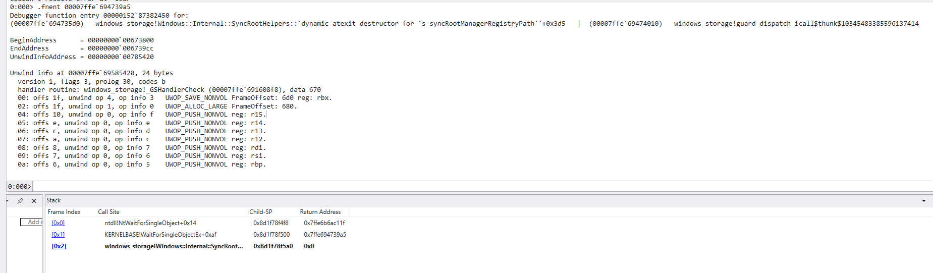 WinDbg Bypass — Dynamic table hidden from debugger